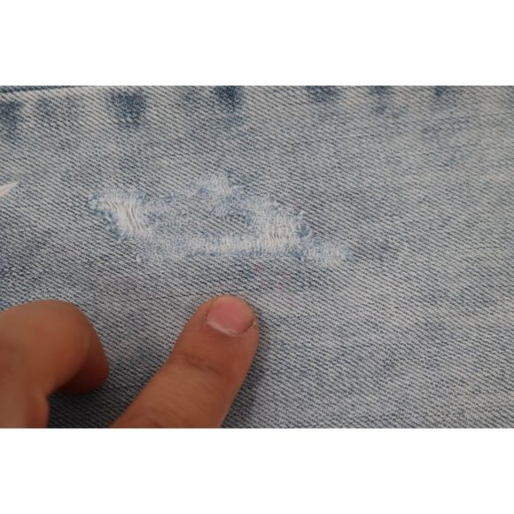 One Teaspoon Women's Size 26 Distressed Ripped Skinny‎ Leg Jeans Ankle Zip blue - Picture 12 of 12